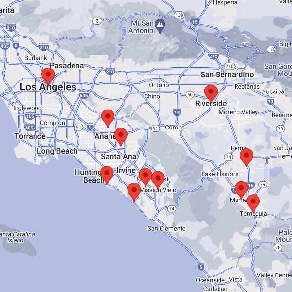 California coverage map